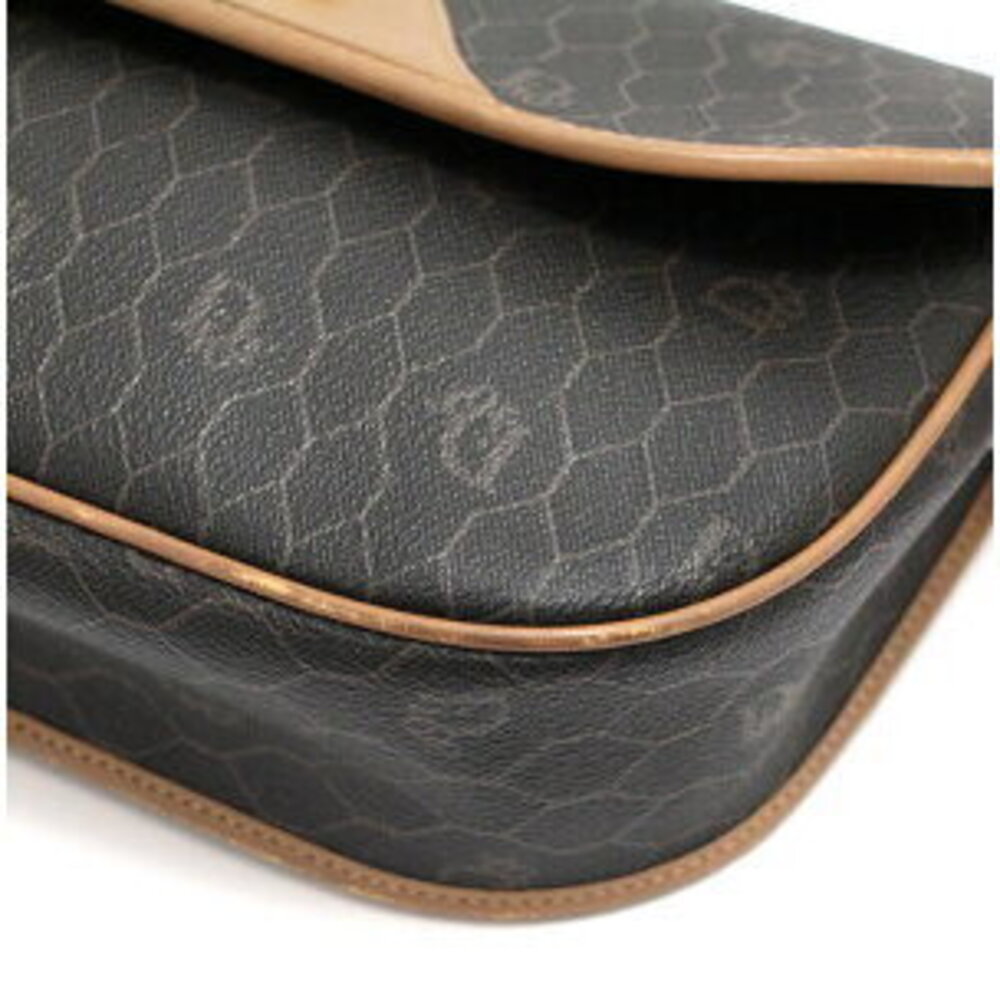 Christian Dior Honeycomb Shoulder Bag Brown Leather - Picture 4 of 6